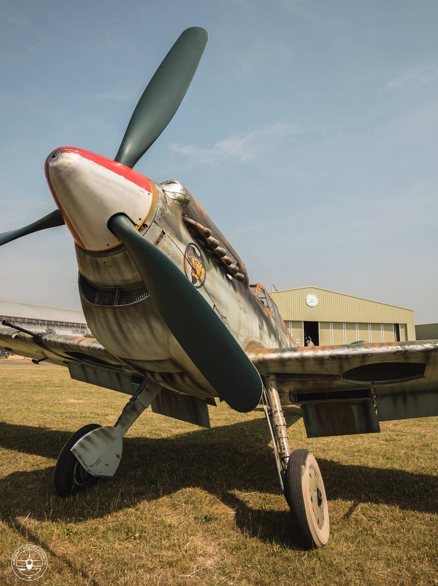 Hispano Aviacion H.A. 1112 M-1-L, Deutschland, schwarze 8, W.Nr. 223, Das Foto wurde im Juni 2017 aufgenommen.
Die Maschine hat einen temporären A…