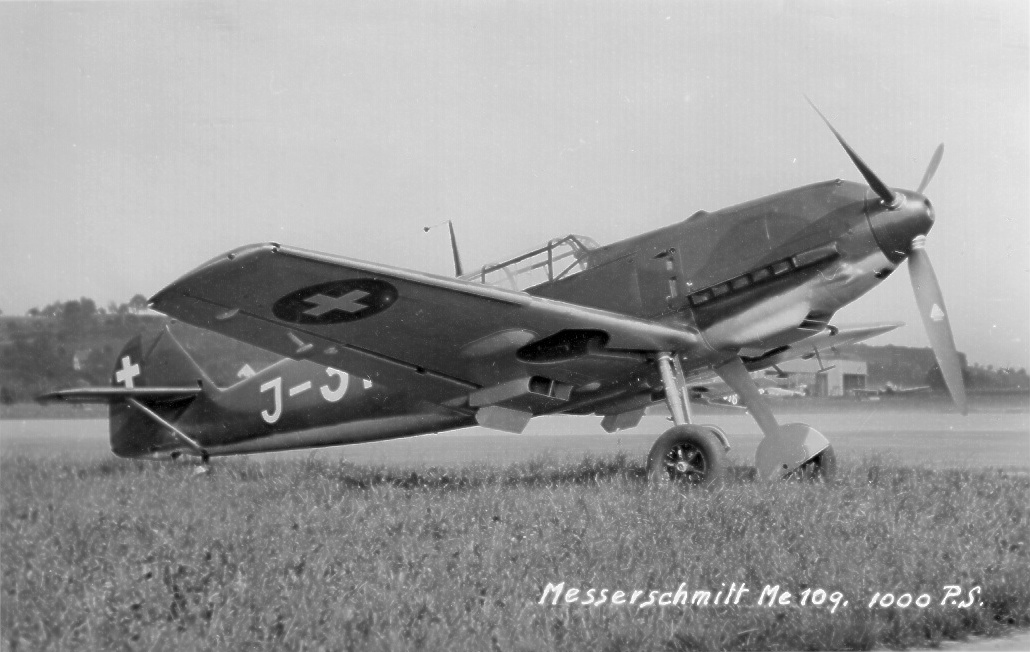 Bf 109 E-3a, Flieger Regiment 3, Fl Kp 21, Schweiz, J-313, W.Nr. 2 161, Diese Maschine wurde am 20.06.1939 im Werk abgenommen. Sie wurde am 01.10.194…