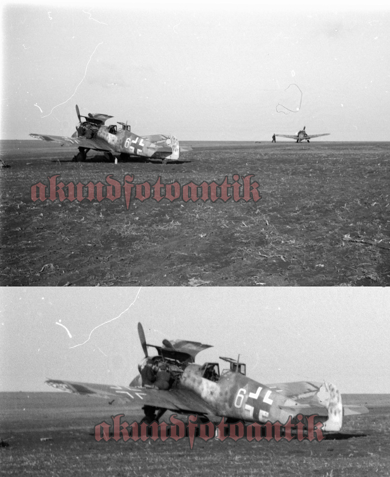 Bf 109 G-6, Nahaufklärungsgruppe 2, 1. Staffel, Deutschland, weisse 6, Stryj (Sowjetunion), August 1944.