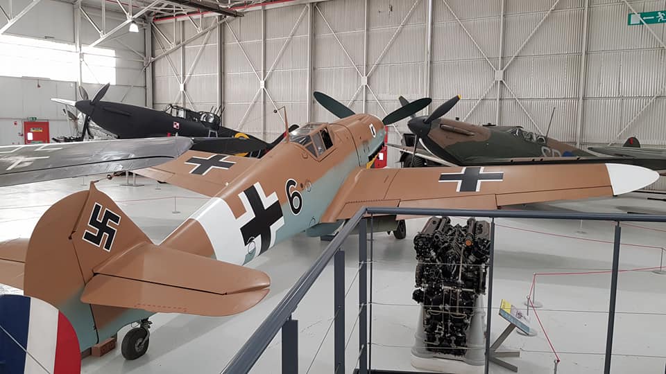 Bf 109 G-2 trop, Deutschland, schwarze 6, W.Nr. 10 639, Cosford (England), Die Aufnahme entstand im RAF Museum Cosford.