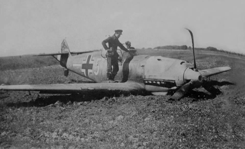 Bf 109 E-3, Fw. Otto Köhler, Jagdgeschwader 77, II. Gruppe, 4. Staffel, Deutschland, weisse 5, W.Nr. 1 276, Larissa (Griechenland), Unterhalb vom Hakenkreuz befinden sich einige Abschussbalken. Die Maschine wu…