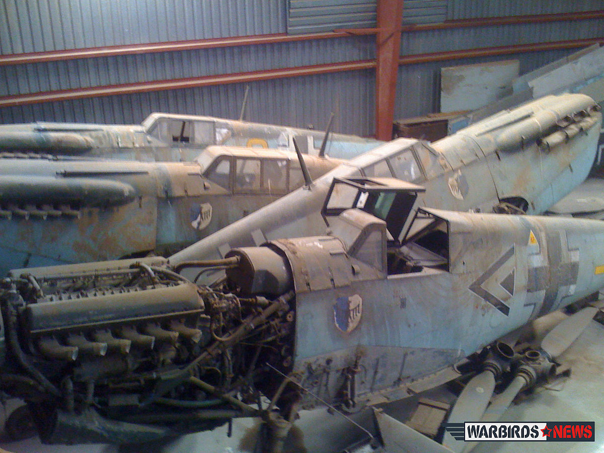 Hispano Aviacion H.A. 1112 M-1-L, Deutschland, Winkel Dreieck, W.Nr. 145, Big Spring (USA), Zustand 2014 in Big Spring vor der Erlösung aus dem "Winterschlaf".