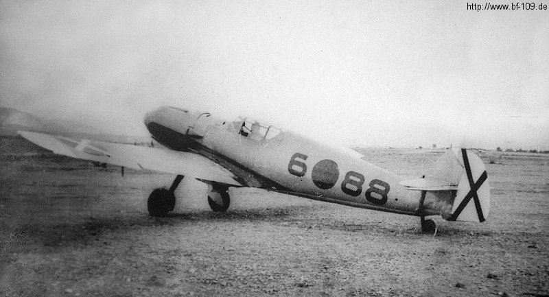 Bf 109 E-3, Legion Condor, Jagdgruppe 88, Spanien, 6-88, W.Nr. 696