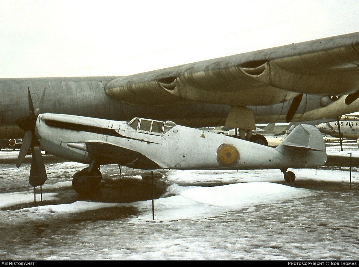 Hispano Aviacion H.A. 1112 M-1-L, Spanien, keine, W.Nr. 133, Dayton (USA), Das Foto wurde im USAF Museum in Dayton/Ohio im Januar 1968 aufgenommen.

S…