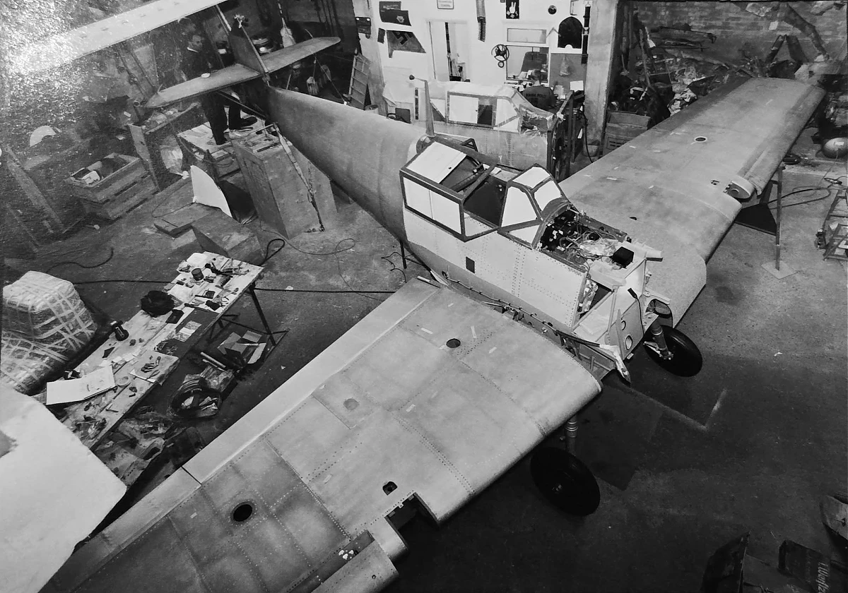 Bf 109 E-7, Deutschland, keine, W.Nr. 3 579, Die Maschine während der Restauration.