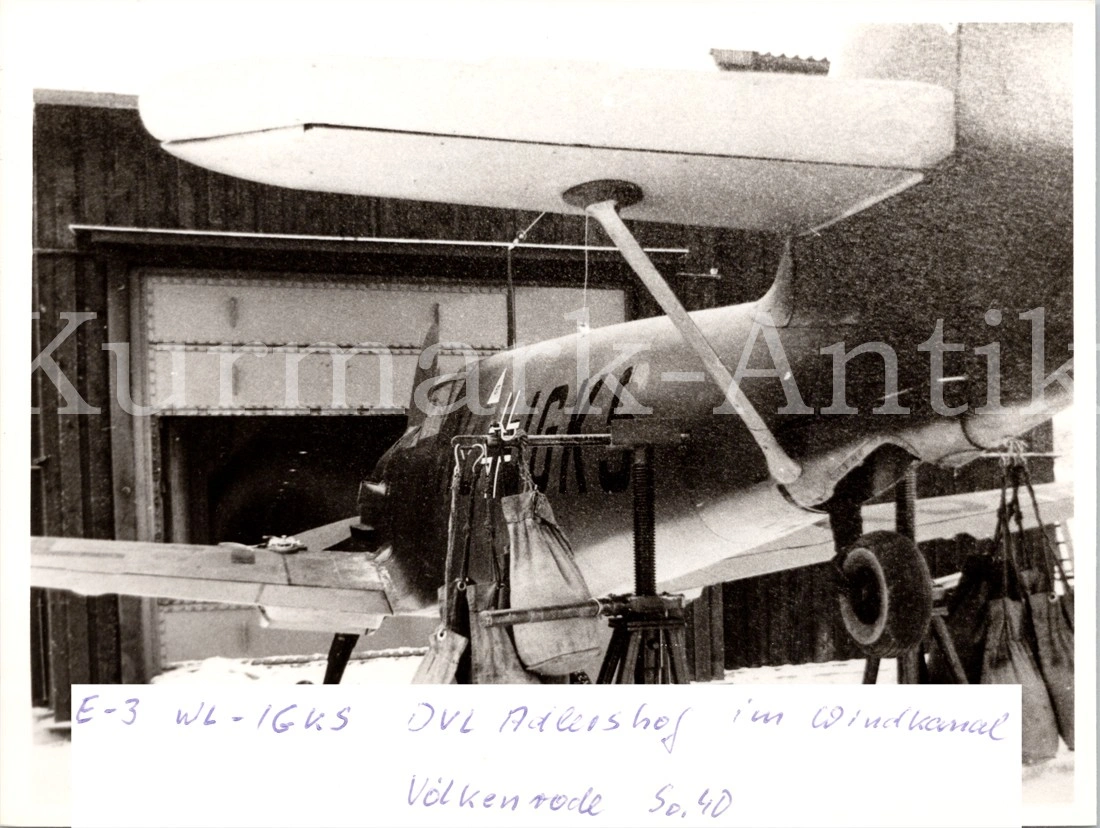Bf 109 E-3, Deutschland, WL-IGKS, Braunschweig-Völkenrode (Deutschland), Windkanalversuche in der Deutschen Forschungsanstalt für Luftfahrt in Braunsc…