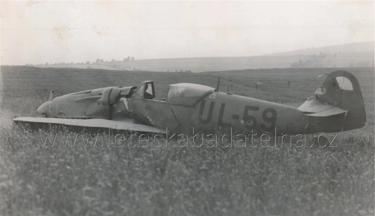 Avia S-199, Tschechoslowakei, UL-59, W.Nr. 527, Dolná Miciná (Tschechoslowakei)
