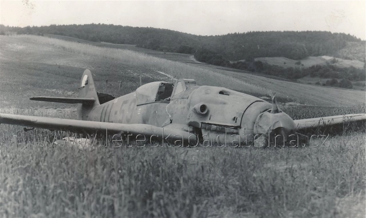 Avia S-199, Tschechoslowakei, UL-59, W.Nr. 527, Dolná Miciná (Tschechoslowakei)
