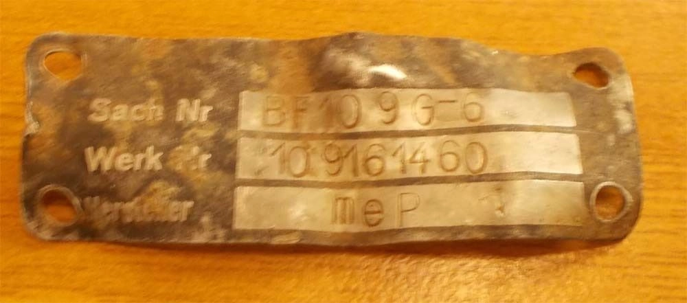 Bf 109 G-6, W.Nr. 161 460, Belegfoto