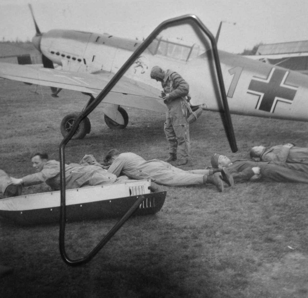 Bf 109 D-1, Jagdgruppe 102, 3. Staffel, Deutschland, gelbe 1, Die Aufnahme entstand vermutlich Anfang 1940.