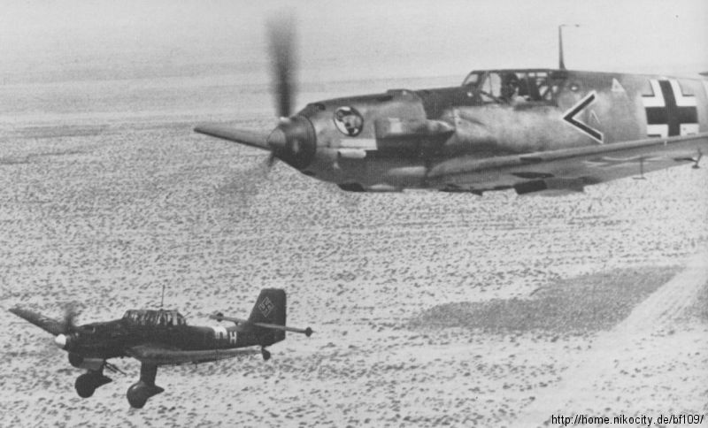 Bf 109 E-7/Trop, Oblt. Ludwig "Zirkus" Franzisket, Jagdgeschwader 27, I. Gruppe, Stab, Deutschland, Winkel