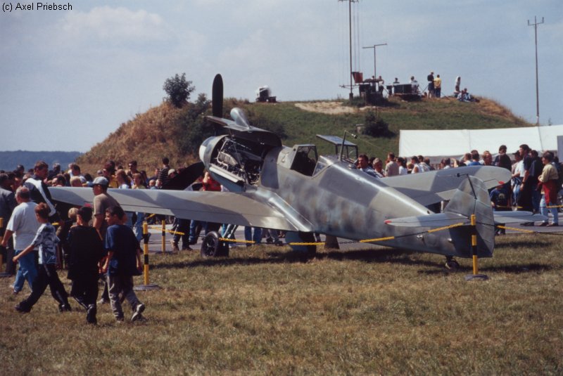 Bf 109 G-2, keine, W.Nr. 54, Diese als H.A. 1109 K-1-L in Spanien gebaute Maschine wurde 1995 zu einer Bf …