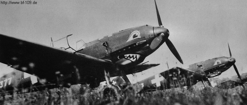 Bf 109 E-3a, Flieger Regiment 3, Fl Kp 21, Schweiz, J-377, W.Nr. 2 358, Diese Maschine wurde am 28.12.1949 nach gut 308 Flugstunden abgeschrieben.