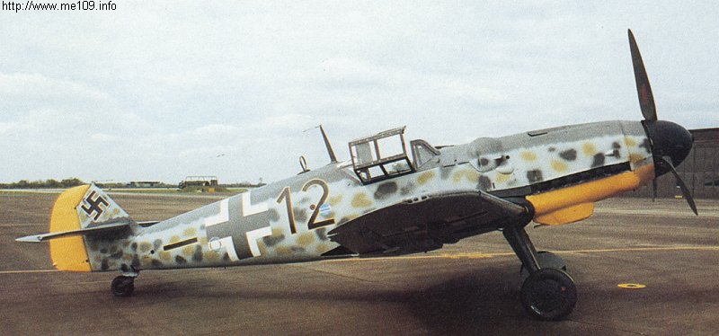 Bf 109 G-6, Deutschland, schwarze 12, W.Nr. 194, Wittmund (Deutschland), Diese Bf 109 G-6 entstand, nach einem 18 Jahre dauernden  Umbau, aus einer H.…