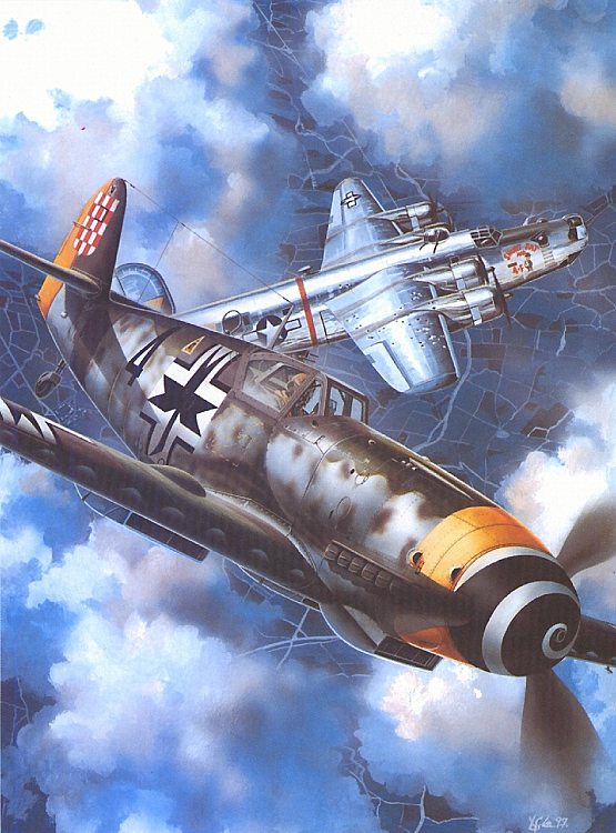 Bf 109 G-14/AS, Fw. Vladimir Sandtner, 1. Zrakoplovna Skupina, 2. Lovacko Jato, Kroatien, schwarze 4, Die Maschine gehörte zu den kroatischen Fliegerkräften, gelandet am 16.04.194…