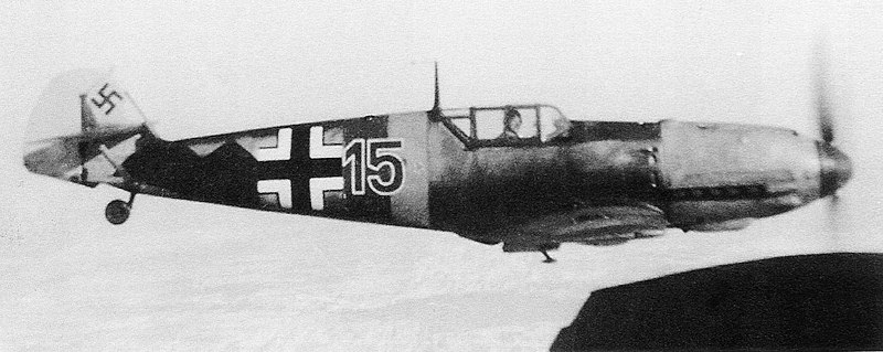 Bf 109 E-7, Jagdgeschwader 77, Ergänzungsgruppe, Deutschland, schwarze 15