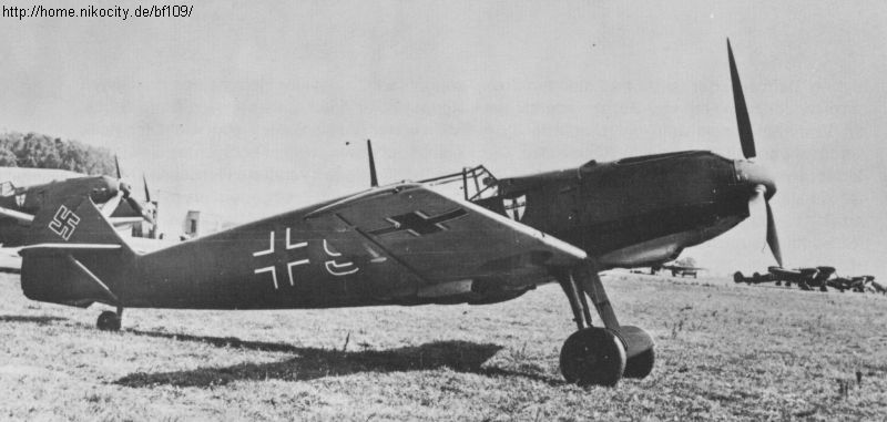 Bf 109 E-1, Jagdgeschwader 1, I. Gruppe, 2. Staffel, Deutschland, rote 9