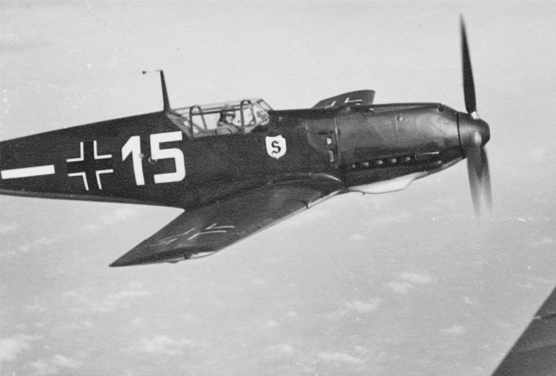 Bf 109 E-1, Jagdgeschwader 26, II. Gruppe, 4. Staffel, Deutschland, weisse 15