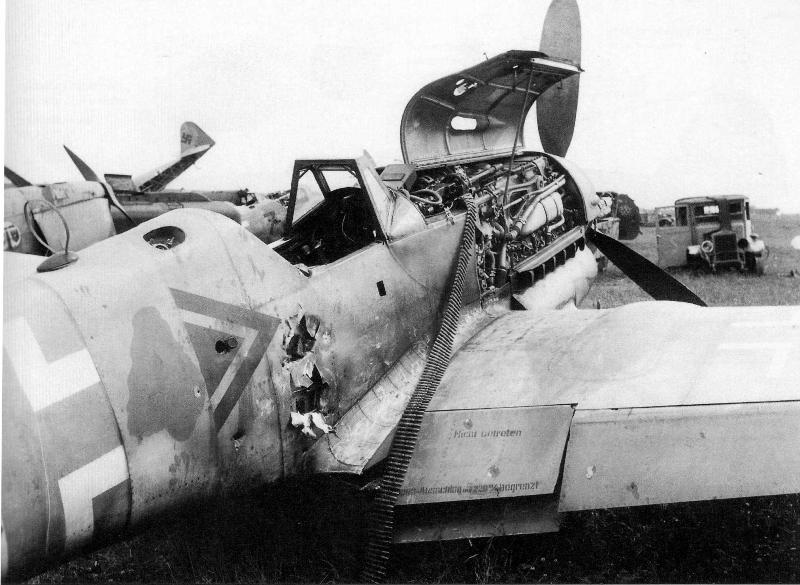Bf 109 K-4, Hptm. Adolf Borchers, Jagdgeschwader 52, III. Gruppe, Stab, Deutschland, Winkel Dreieck, Mai 1945