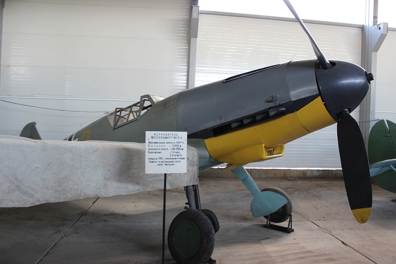 Bf 109 G-2, Deutschland, gelbe 2, W.Nr. 14 658, Safonowo, Murmansk (Sowjetunion), Die Aufnahme wurde im Northern Fleet Air Museum gemacht.